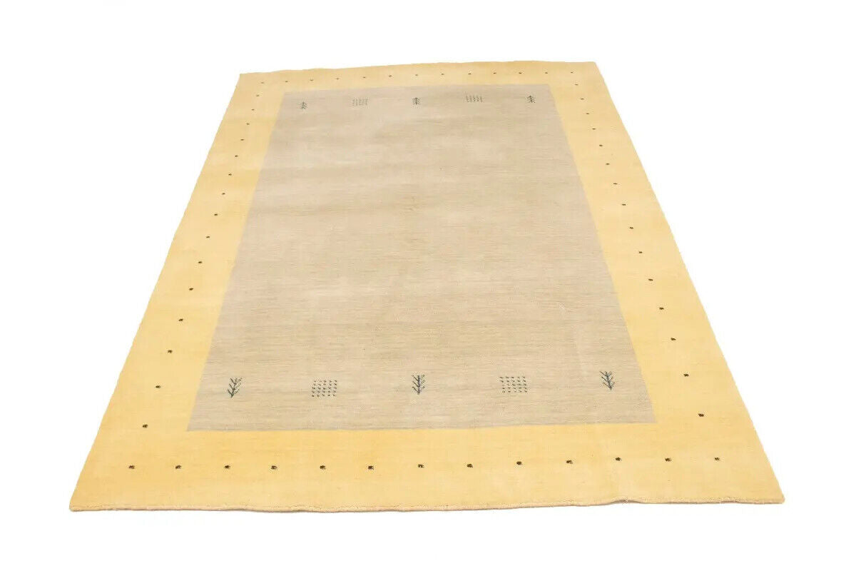 Modern Lori Gabbeh Rug Hand-Loomed Tribal Border