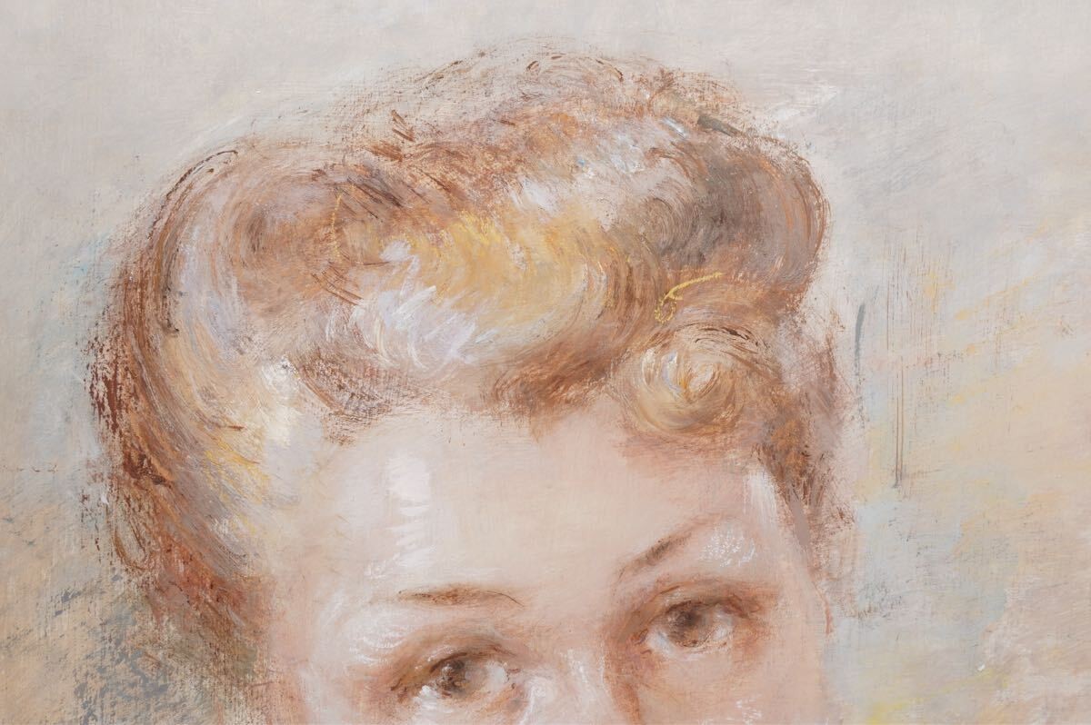 Antal Jancsek "Lady" Signed Oil Painting - Hungarian Contemporary Female Artist