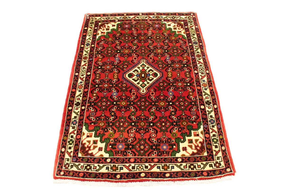 Handmade Oriental Rug Small Floral Tribal