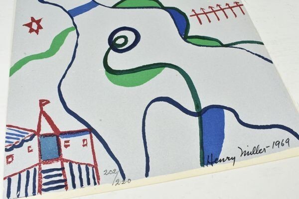 Henry Miller Art Book 1980 Limited 220 W/ Signed Silkscreen Lonely Woman Japan