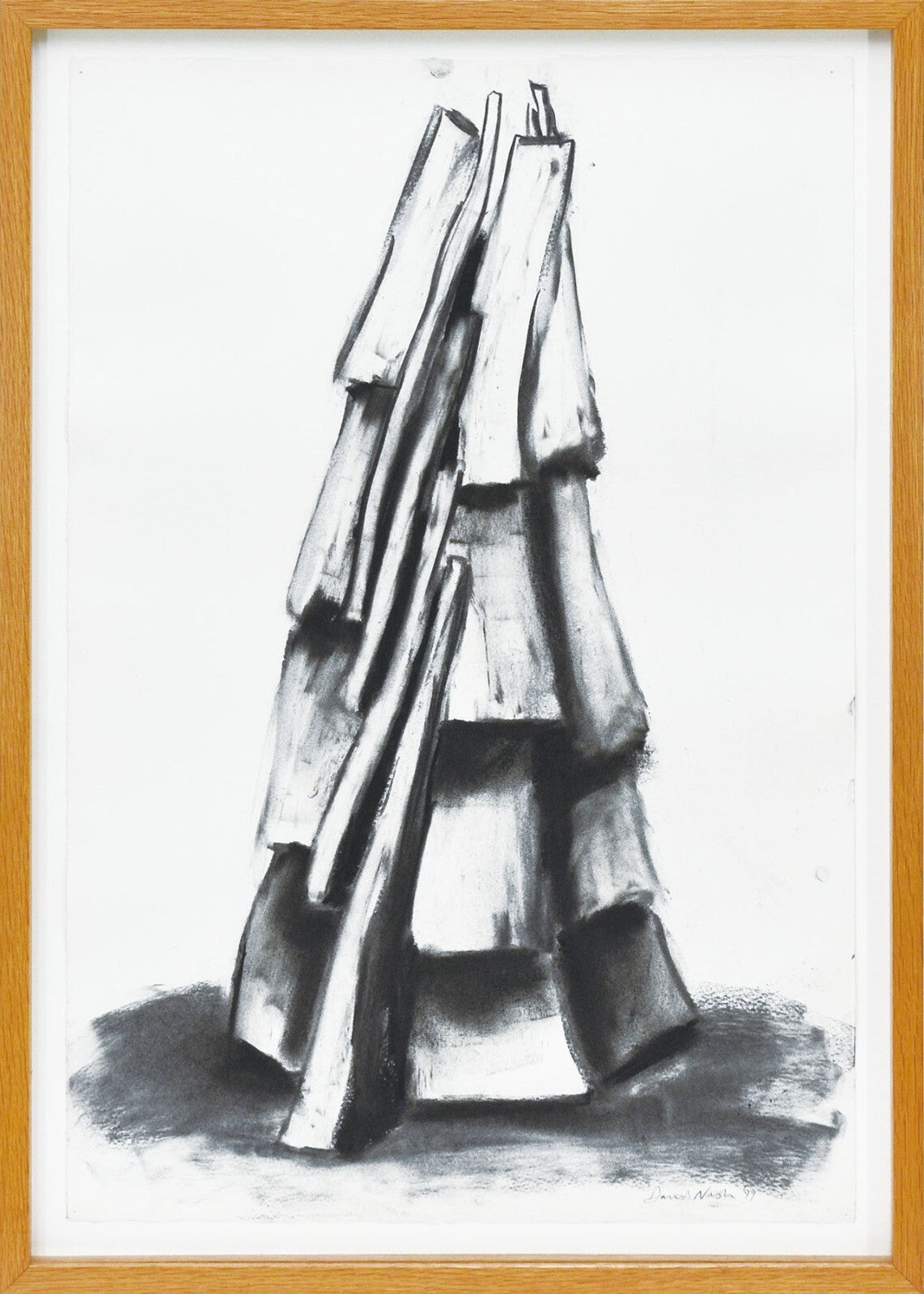 David Nash (British 1945) Charcoal On Paper