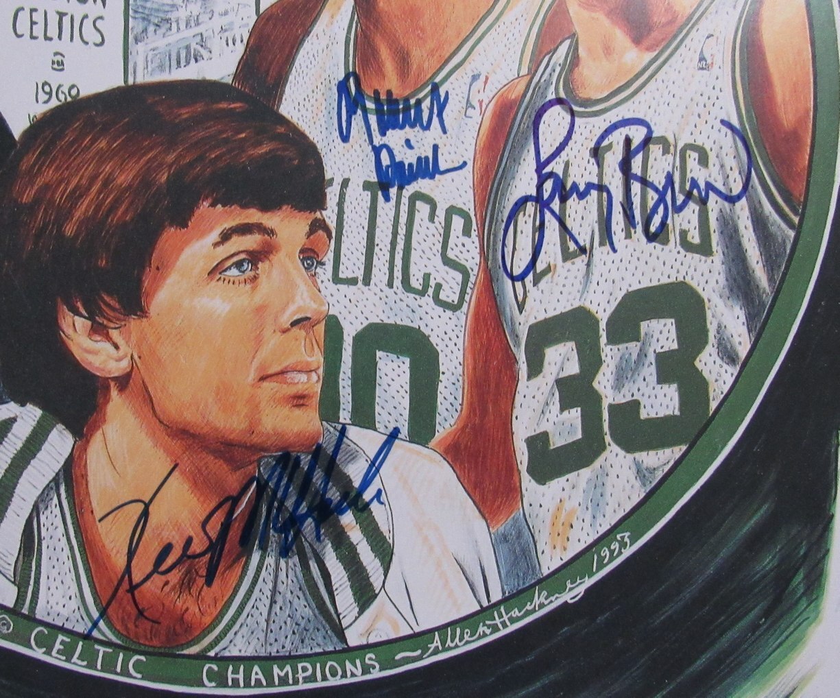 Bird/Mchale/Parish/Auerbach Multi-Signed 24X20