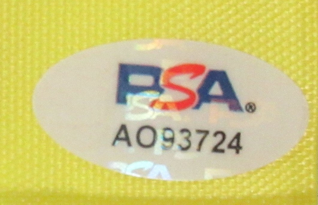 Jack Nicklaus Signed/Auto Masters Pin Flag W/ Card Collage Framed Psa/Dna 192826