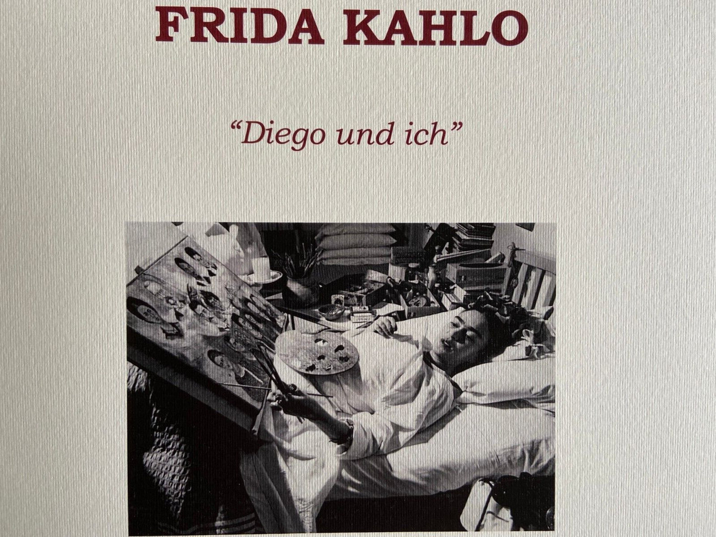 Frida Kahlo Lithograph 'Diego And I' Coa Numbered
