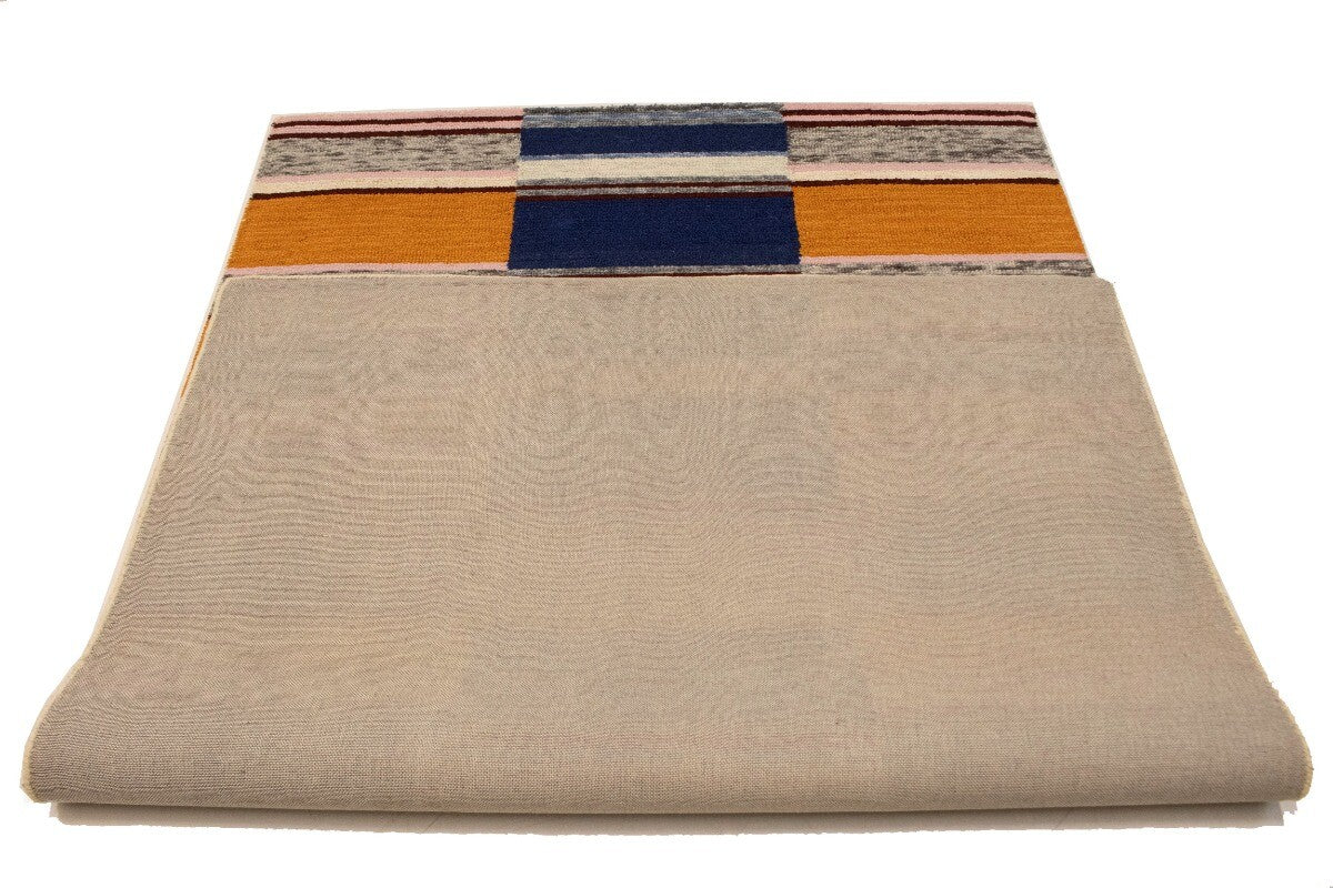 Stripes Design Hand-Tufted Modern Multicolored