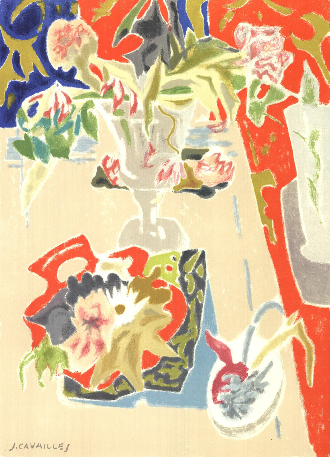 Jules Cavailles Musee Galliera " Lithograph Contemporary