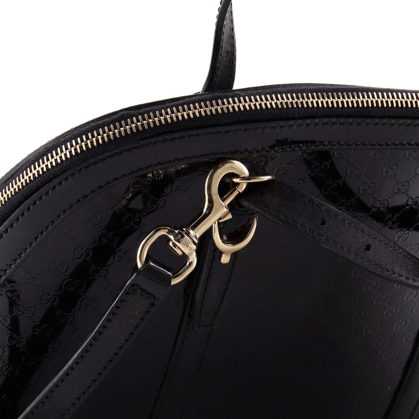 Gucci Nice Top Handle Bag Microguccissima Patent Small