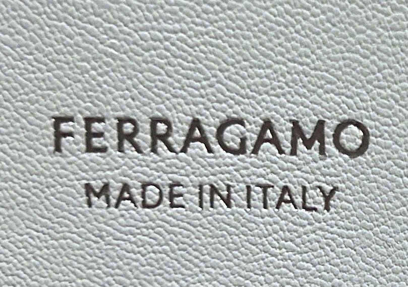 Salvatore Ferragamo Gancicni Top Handle Vanity Case Leather Micro