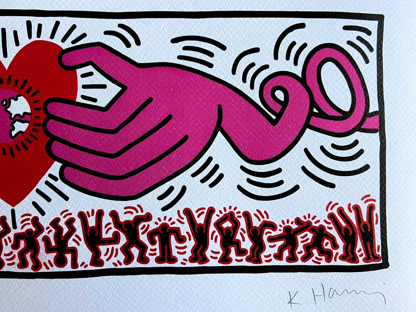 Keith Haring Lithograph Coa