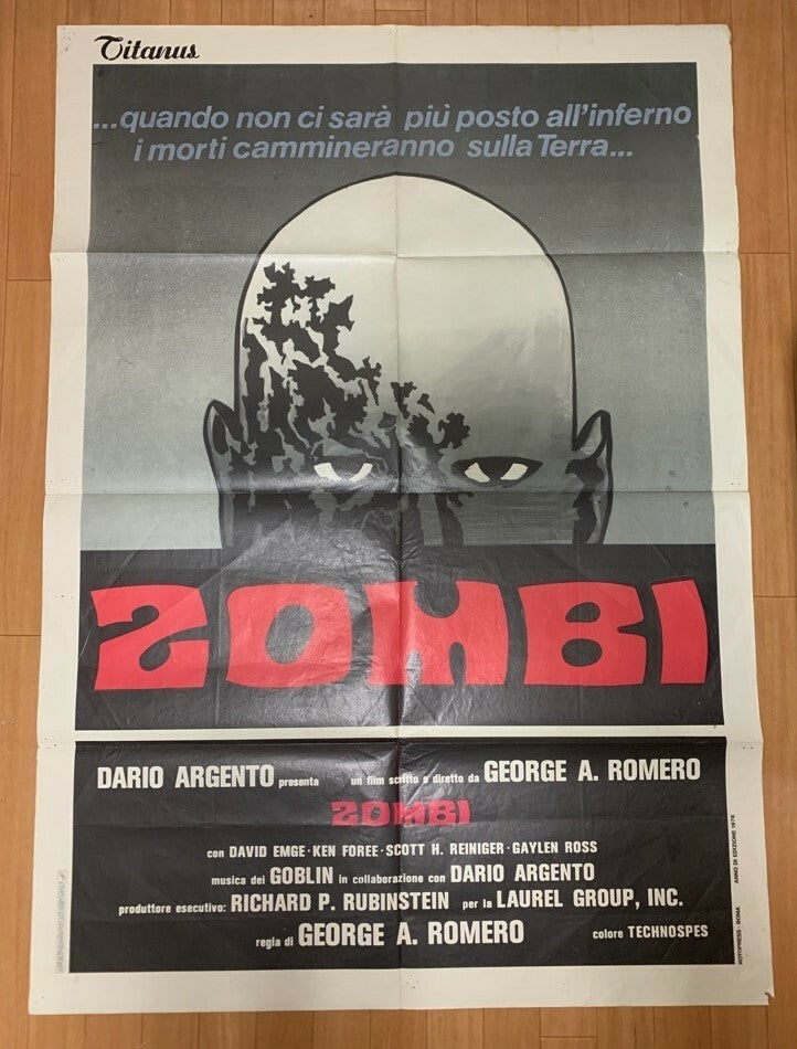 Zombi - Dawn Of The Dead (1978) Vintage Original Movie Promotion Poster Italy