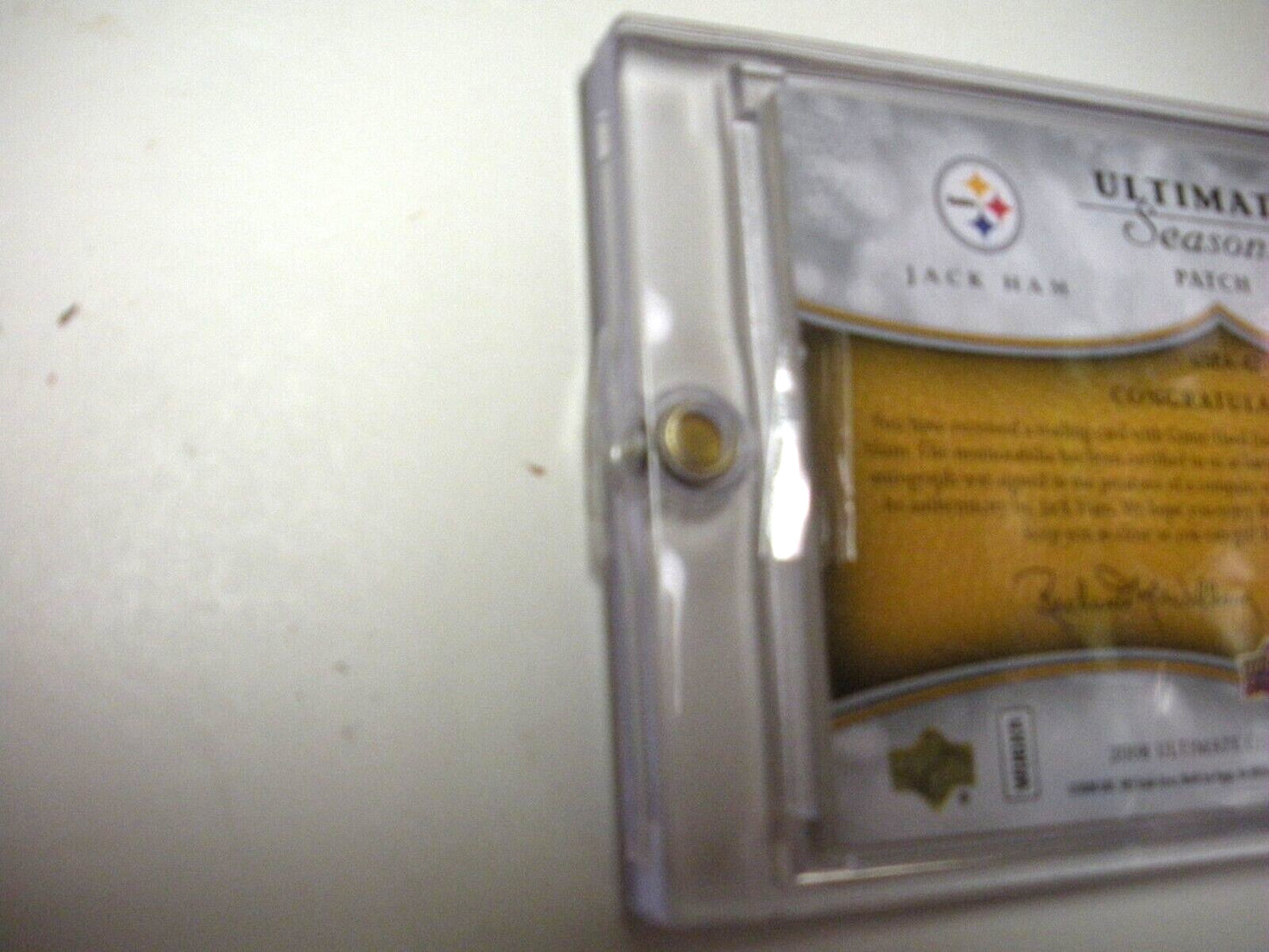Jack Ham 2008 Ud Ultimate 2-Color Game Quad