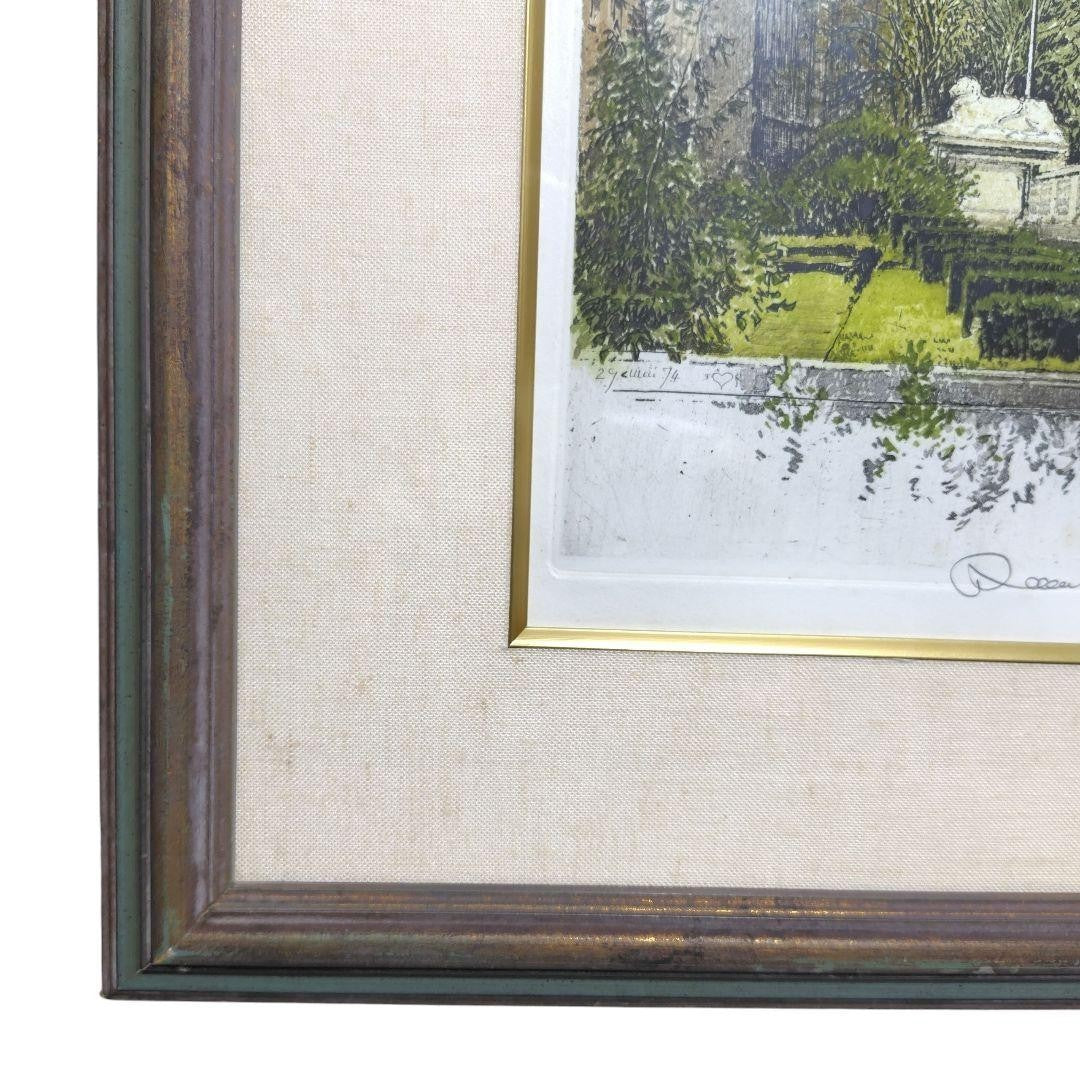 Robert Kasimir Color Etching "New York Empire State Building" Signed, Framed