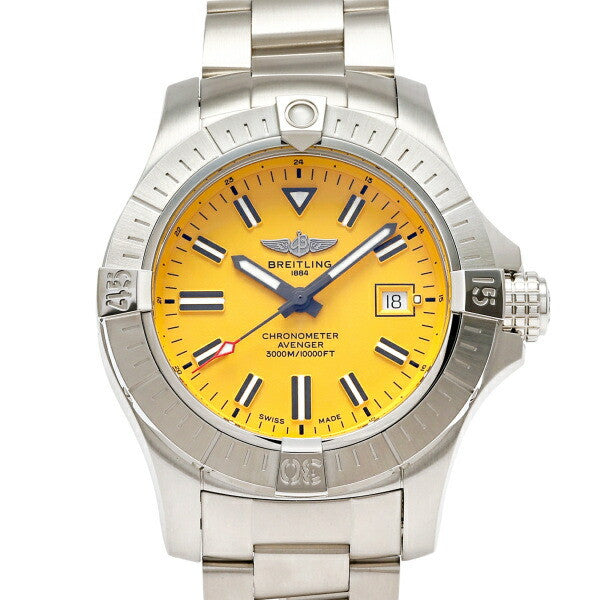 Breitling Avenger A17319101I1A1 Yellow Men'S Used Watch #2104