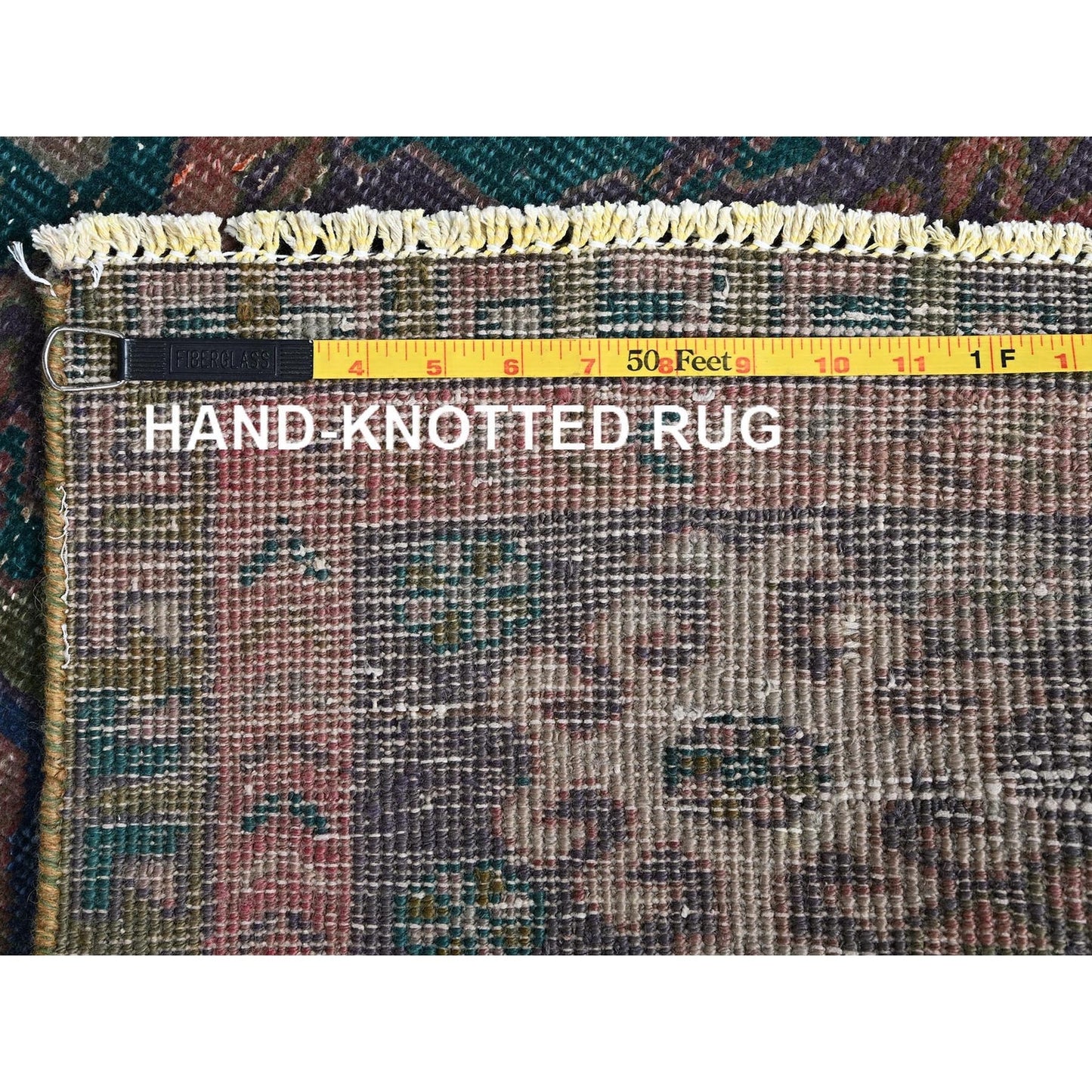 2'7"X9'10" Pink Overdyed Vintage Zoroastrian Hand Knotted Wool Runner Rug