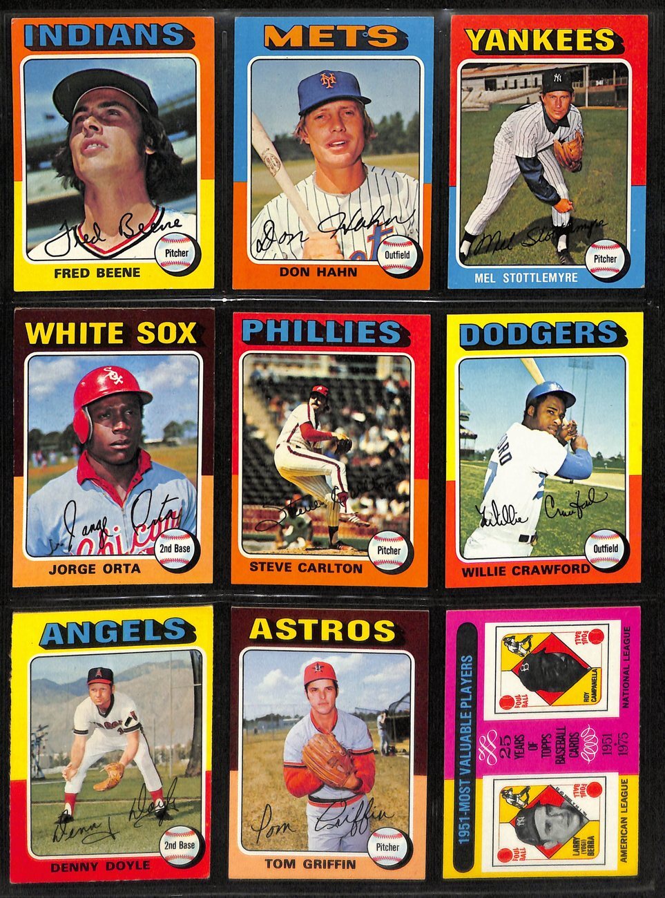 1975 Topps Baseball Card Complete Set (1-660)