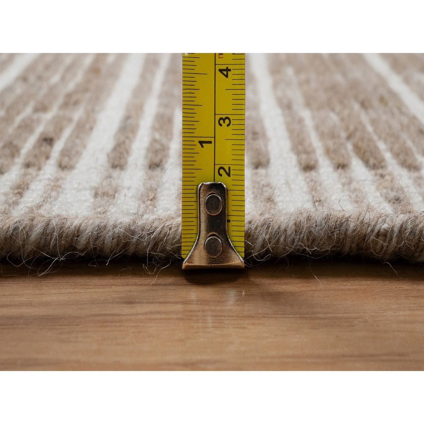 9'X12' Brown Modern Plain Decor Box Design Soft Wool Loomed Knotted Rug