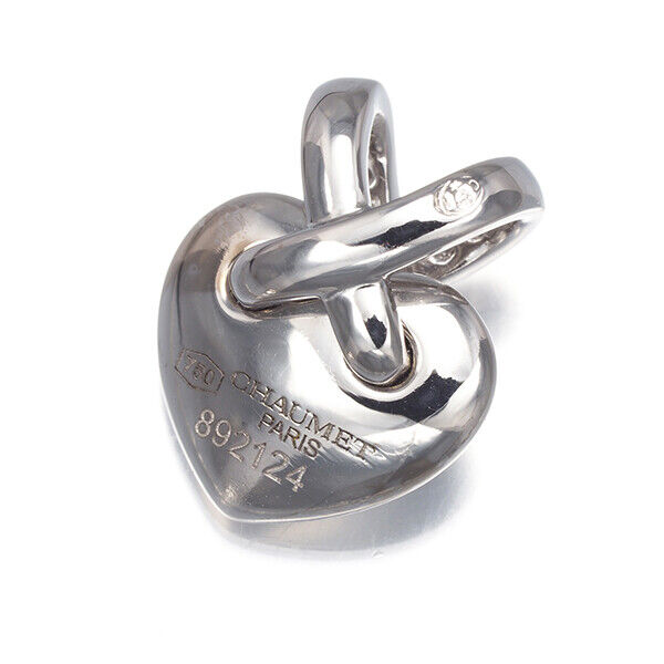 Chaumet Pendant Liens Heart Diamond 18K 750 White Gold