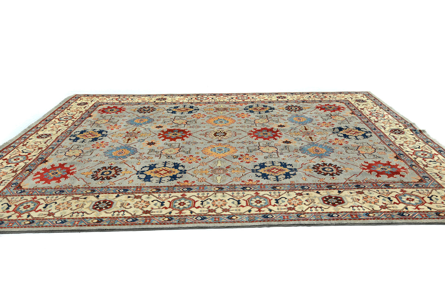 9X12 ft Handmade Kazak Serapi Oriental Rug Tribal
