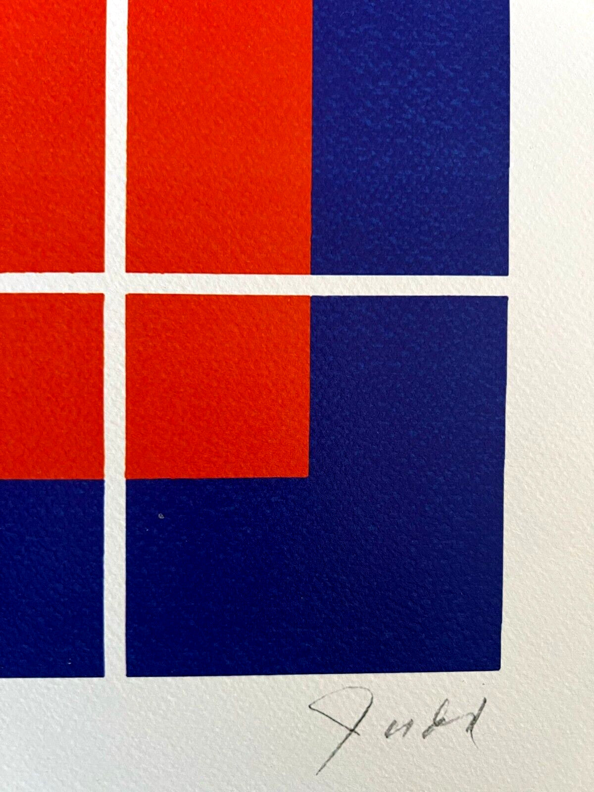 Donald Judd Lithograph Coa Signed In Pen Numbered By Hand 180 Ex
