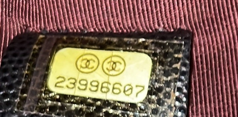 Chanel O Case Clutch Chevron Caviar Medium