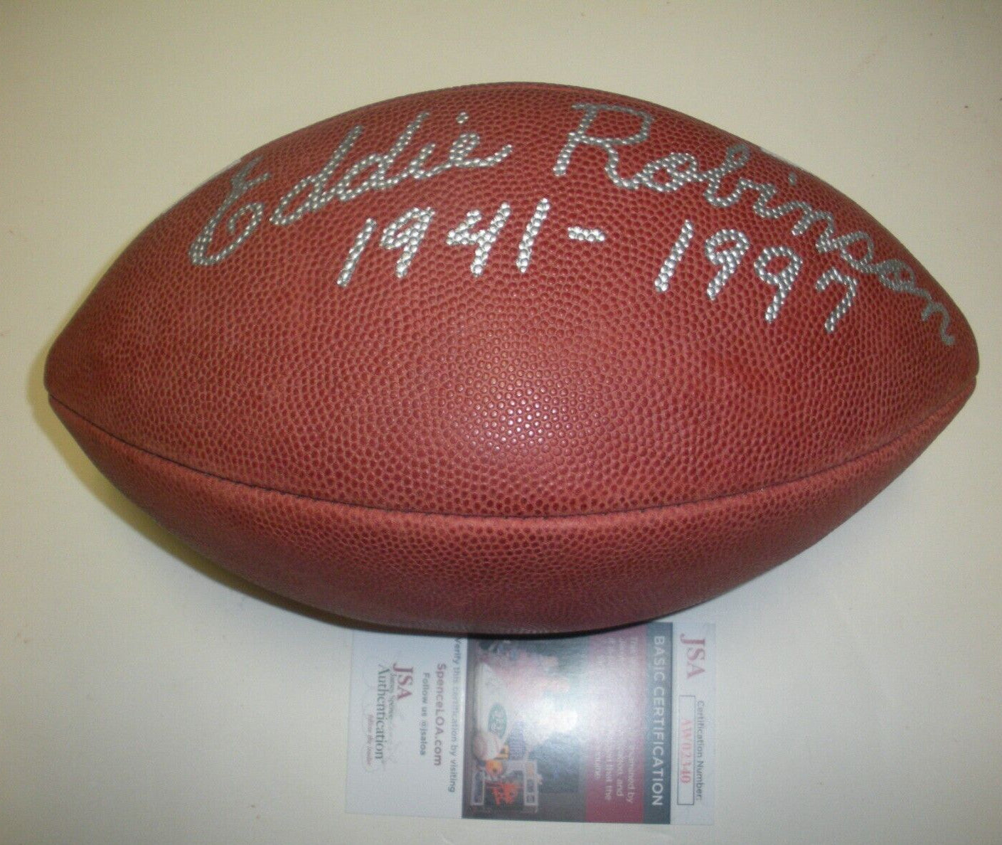 Eddie Robinson Grambling State The Coach Jsa/Coa