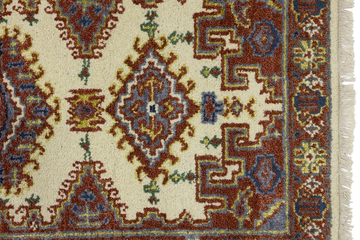 Indo-Viss Tribal Wool Runner Rug Oriental Farmho