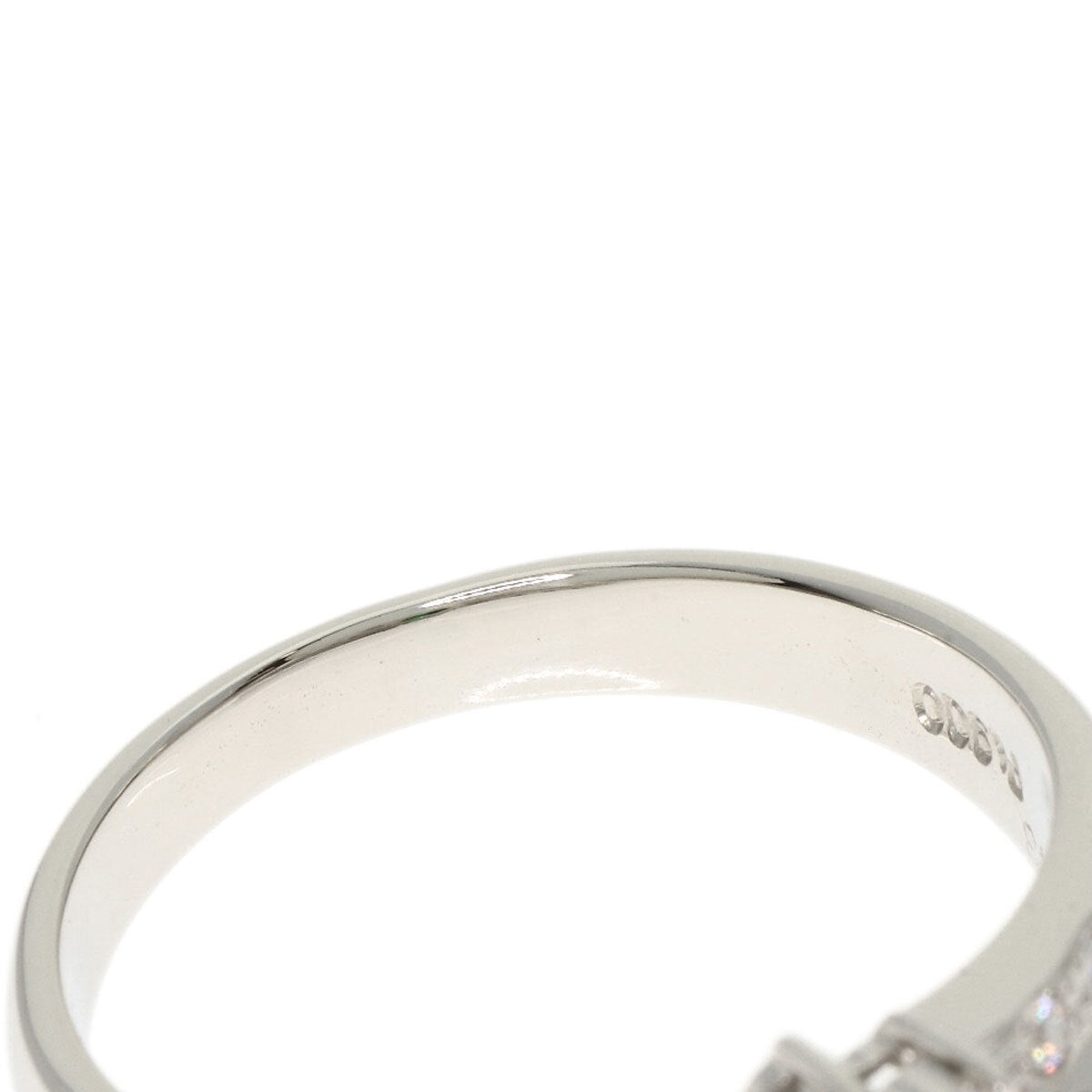 0.4ct Chrome Tourmaline Diamond Ring Platinum