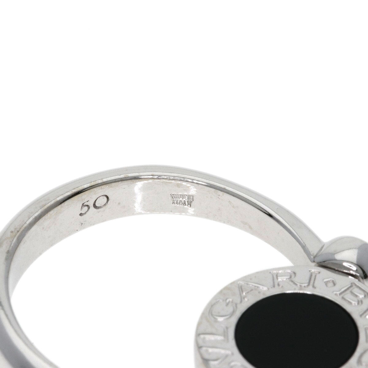 Bvlgari Ring Bvlgari Bvlgari Flip Diamond Onyx