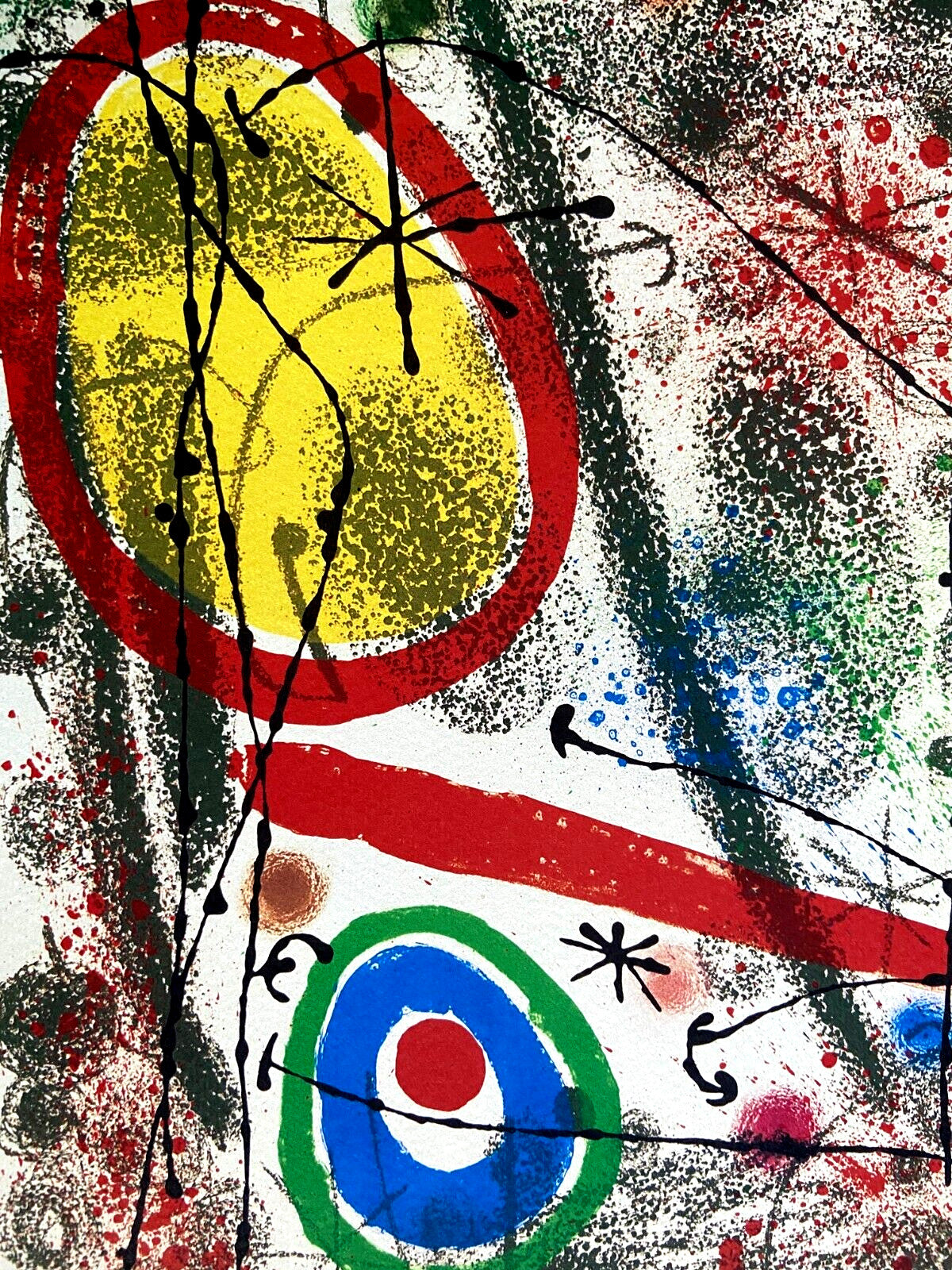 Joan Mir Lithograph Coa Maeght Hand Numbered