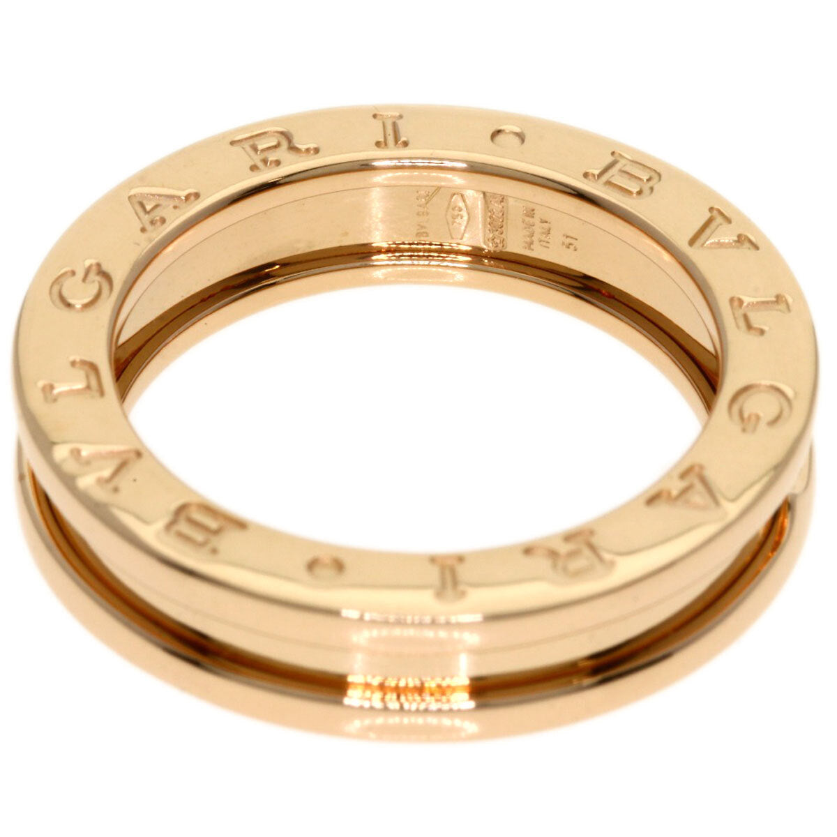 Bvlgari Ring B.Zero1 1 Band #51 K18 Pink Gold