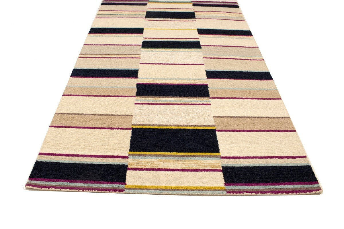 5X8 Ft Hand-Tufted Rug Multicolored Abstract
