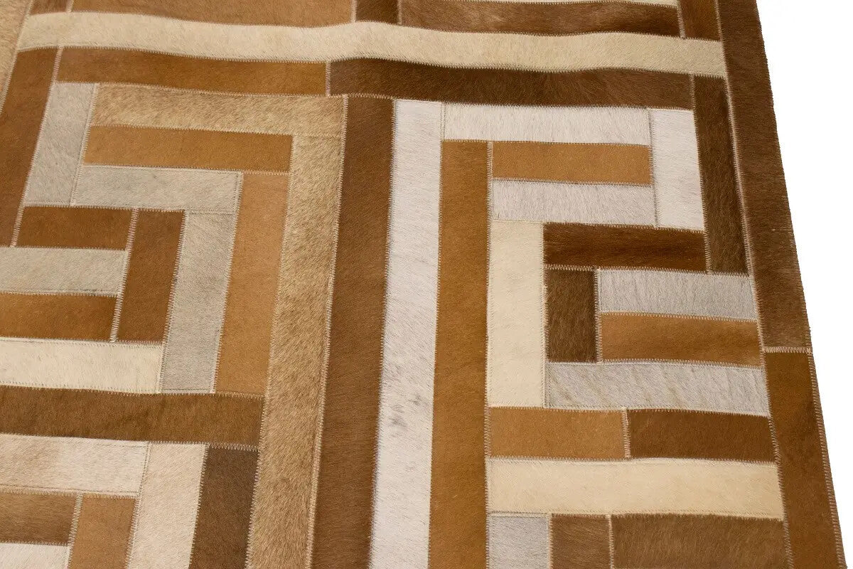Contemporary Brown Cowhide Rug Large Modern
