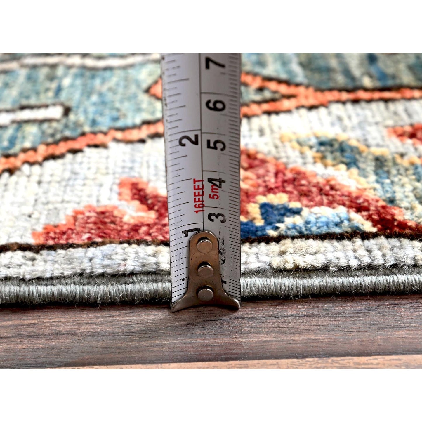 2'9"X10' Mist Gray Bijar Garus Design Soft Wool Hand Knotted Runner Rug