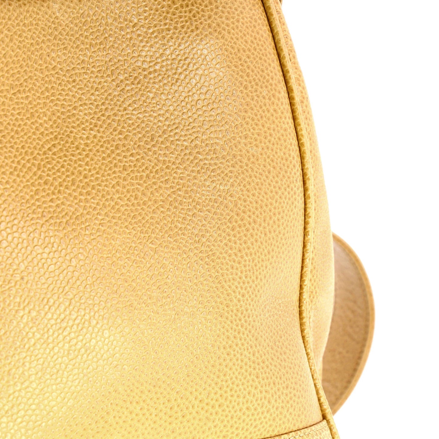 Chanel Vintage Metal Cc Shoulder Bag Caviar Small
