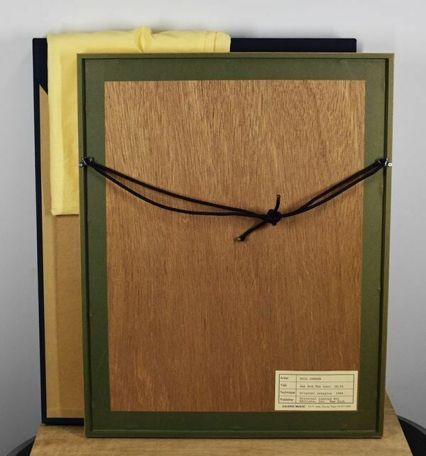 Bill Jensen (American, B. 1945) Original Intaglio Print 1989 Signed Framed Ed55