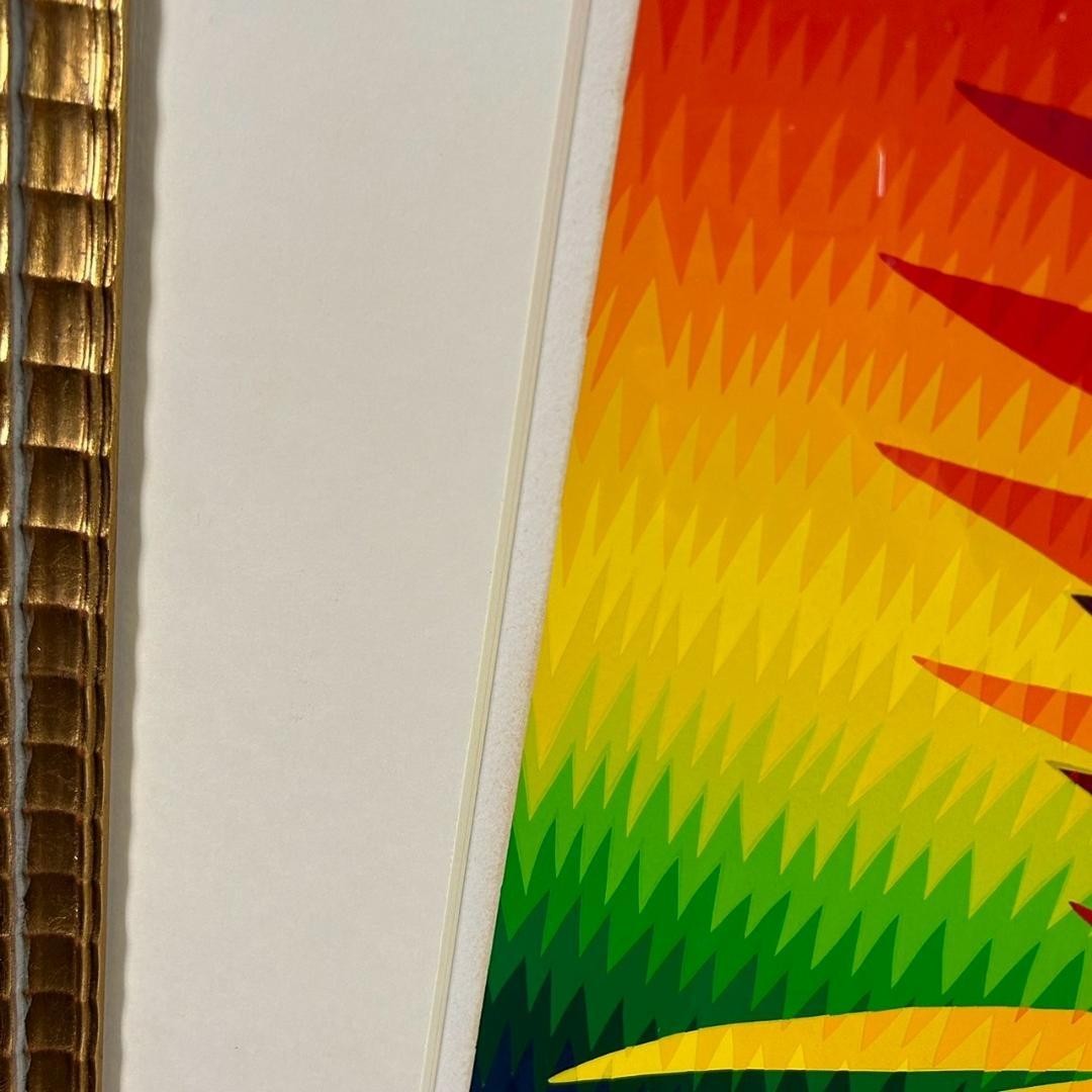 Ay-O Signed Silkscreen "Transparent Bird-Grass" 1982 Limited Ed. 15/80 Rainbow