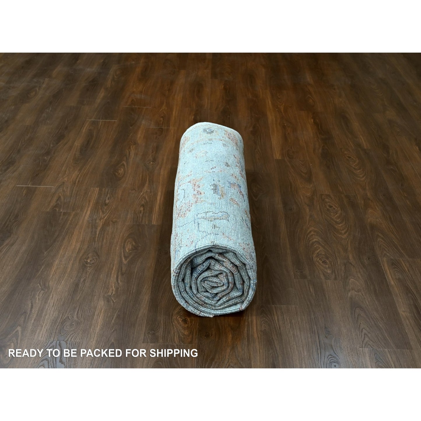 8'10"X11'10" Gray Supple Collection Oushak Design Hand Knotted Wool Rug