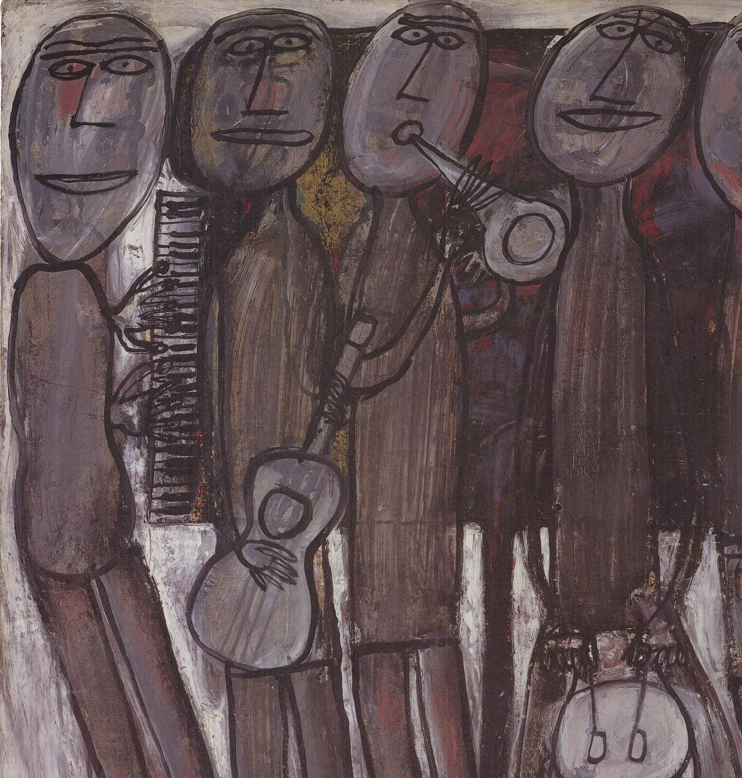 Jean Dubuffet New Orleans Jazz Band (No Text) " Offset Lithograph 19