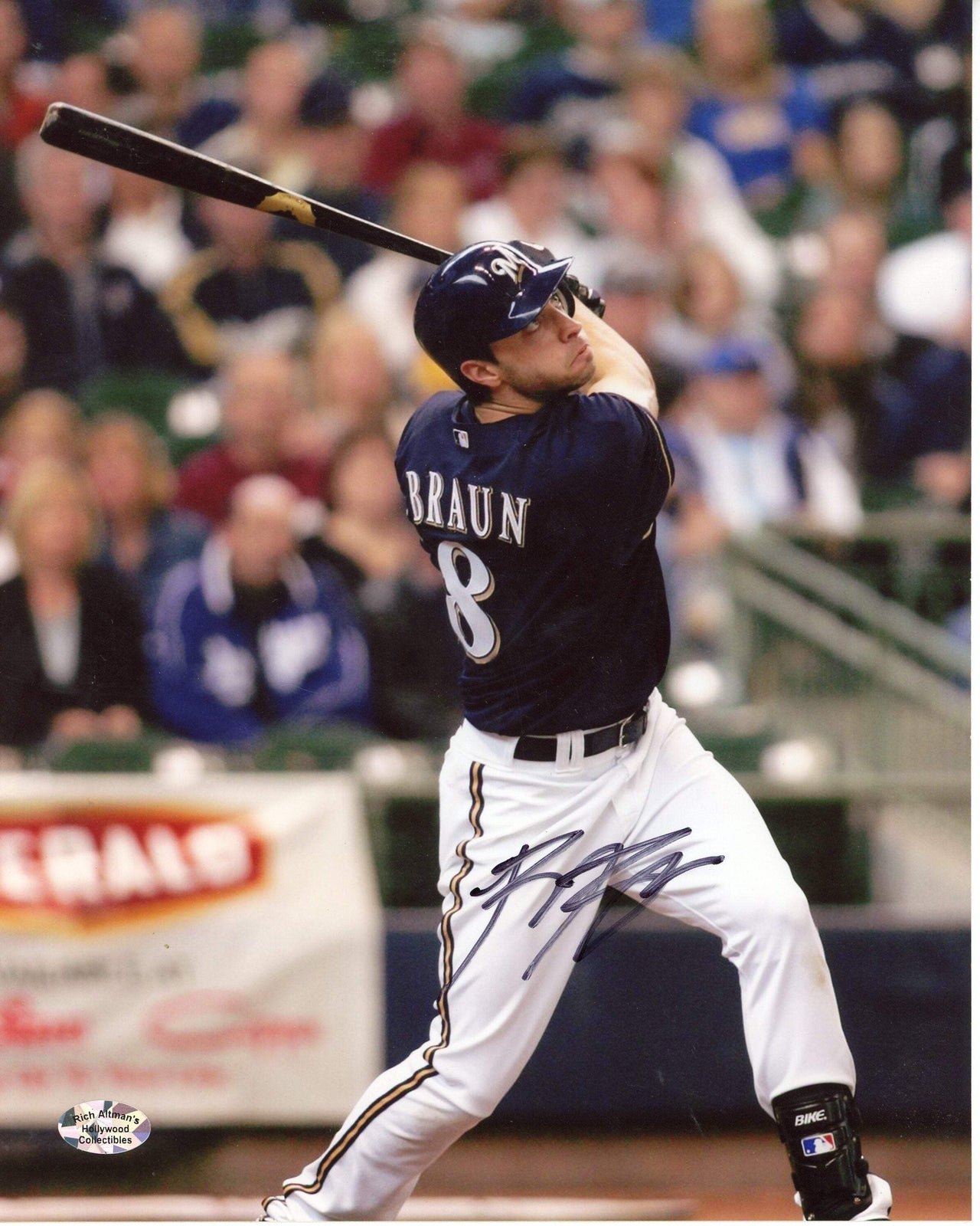 Ryan Braun Autographed 8X10