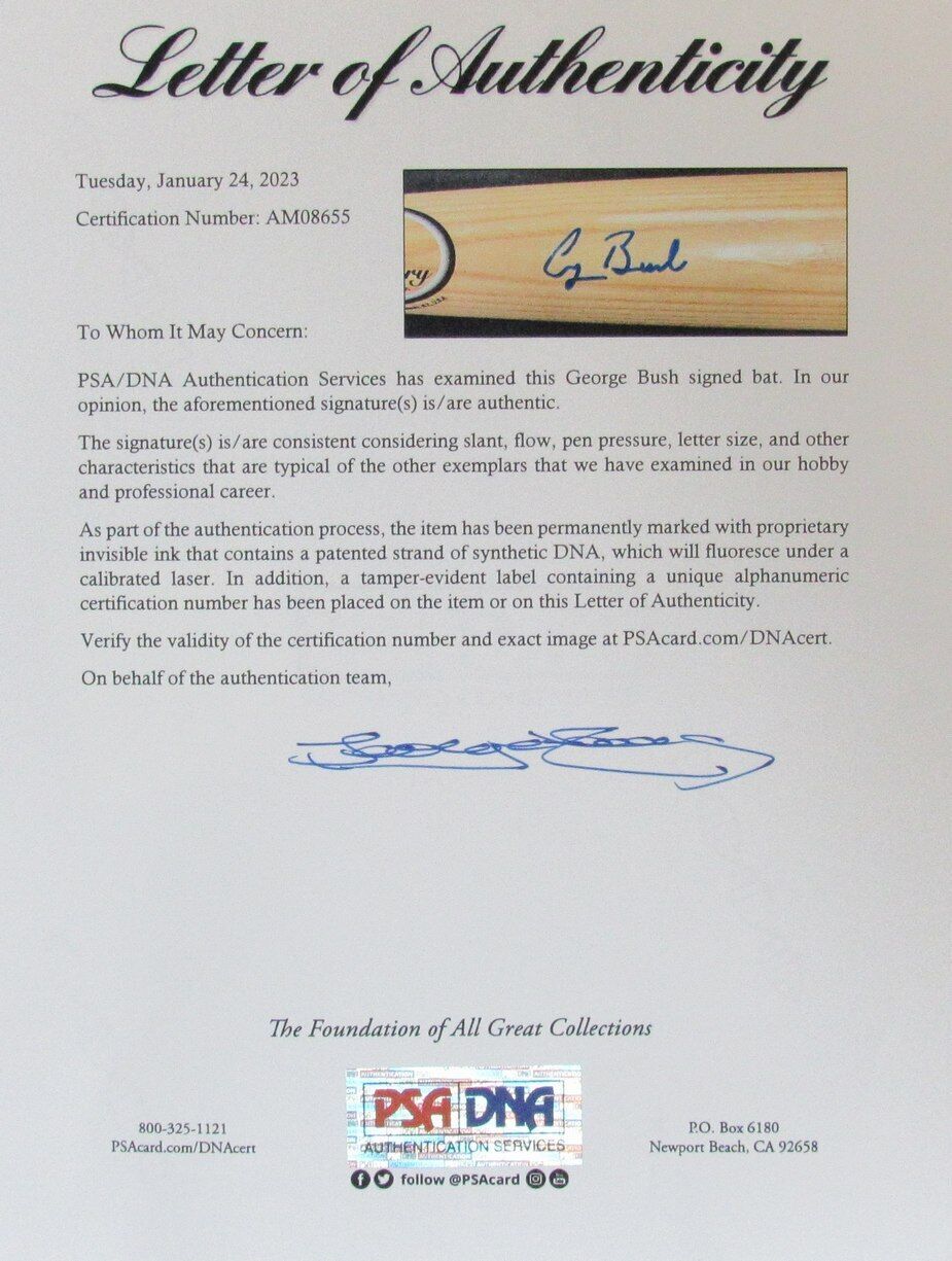 George H.W. Bush Autographed Legends Of History