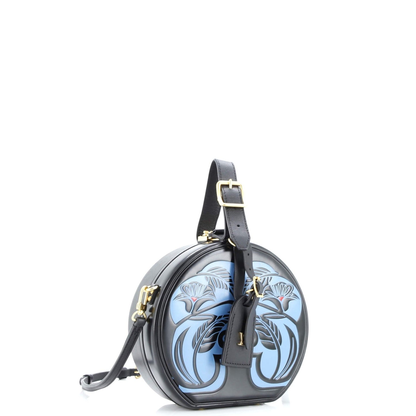 Louis Vuitton Petite Boite Chapeau Bag Anachro Bleu Printed Calfskin