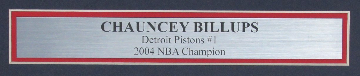Chauncey Billups Autographed 11X14 Photo Detroit