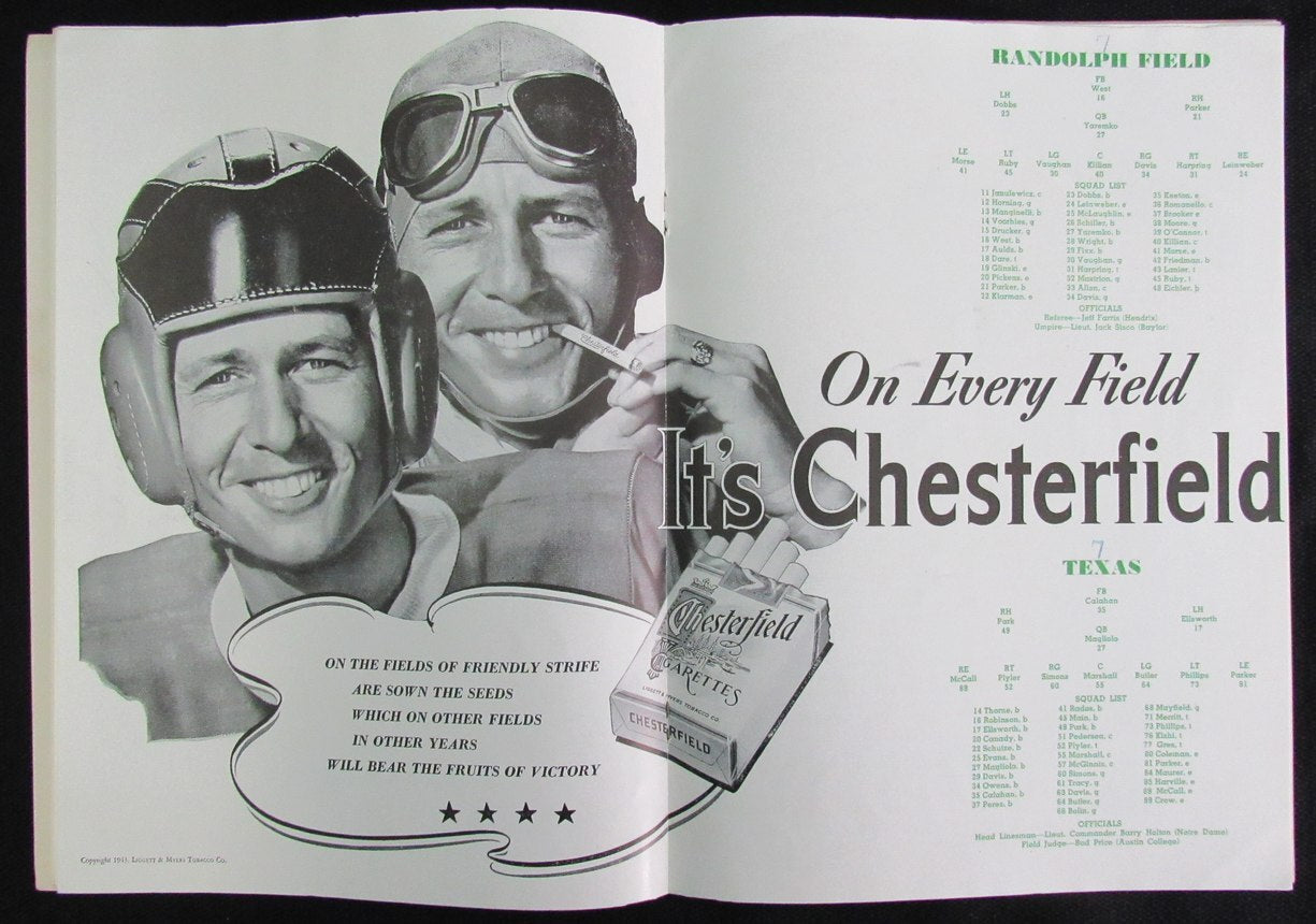 1944 Cotton Bowl Program - Longhorns Vs. Ramblers