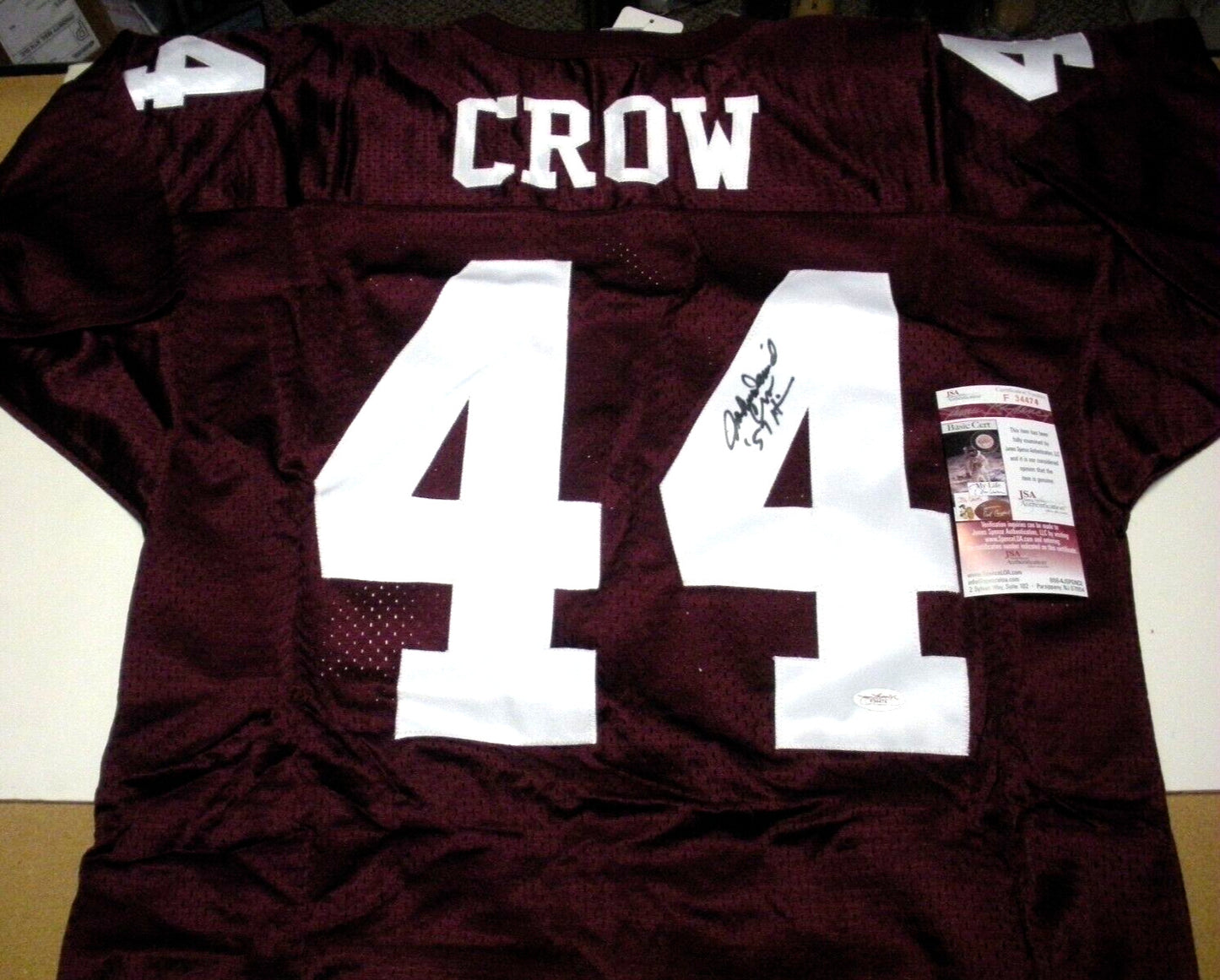 John David Crow Texas A&M Aggies Jsa/Coa Signed