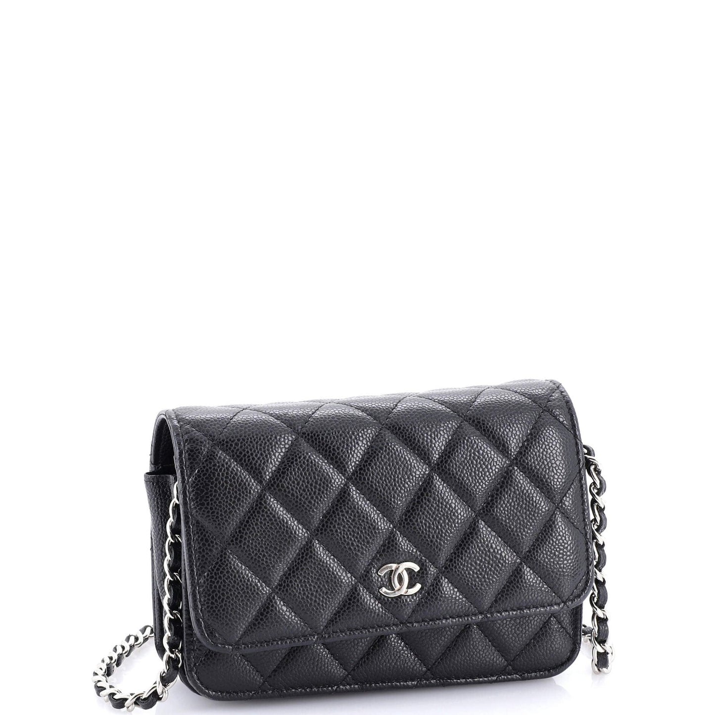 Chanel Wallet On Chain Quilted Caviar Mini