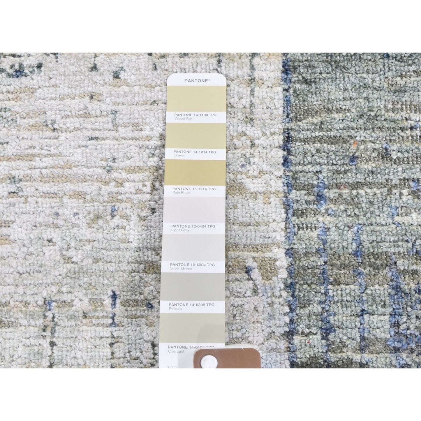 8'X10'2" The Intertwined Passage Silk With Text Wool Hand Knotted Rug