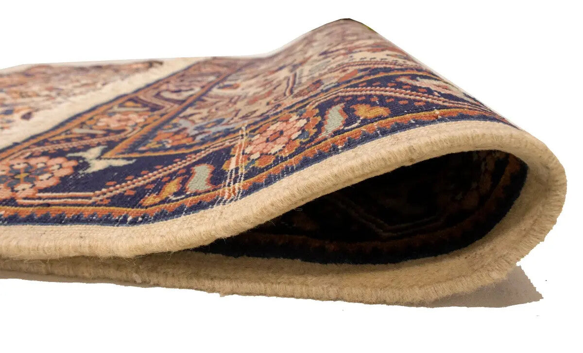 Vintage Handmade Floral Oriental Rug Carpet