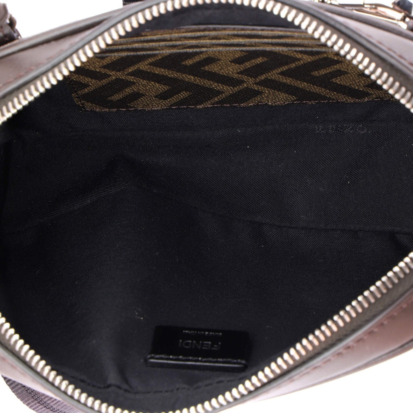 Fendi Logo Camera Case Bag Zucca Coated Canvas Medium