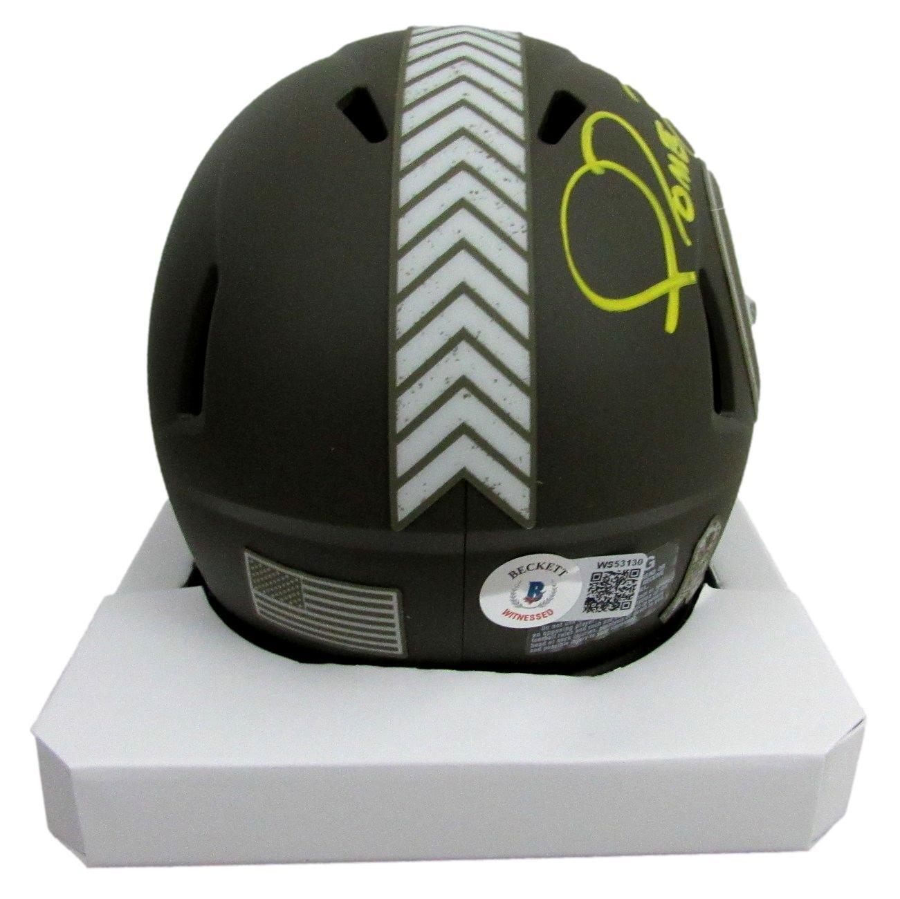 Jerome Bettis Hof Autographed Mini Salute To
