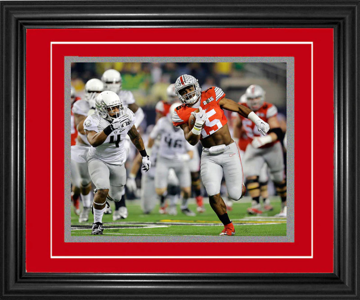 Ezekiel Elliott Framed Touchdown Run 8X10 Photo